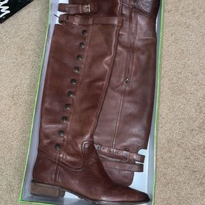 Sam Edelman Pierce Boots in Whiskey Leather